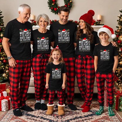 Most Likely To Christmas Shirt, Funny Holiday Graphic Tee, Christmas Family Matching Outfits