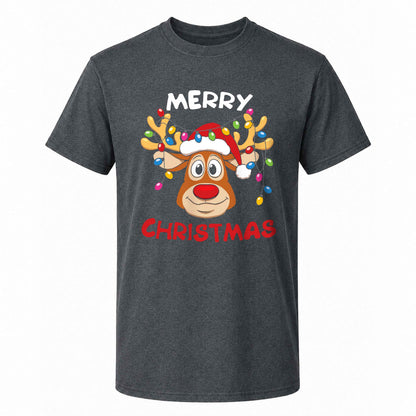 Matching Family Christmas Shirts, Merry Christmas Santa Hat Graphic Tees, Christmas Gift for Family