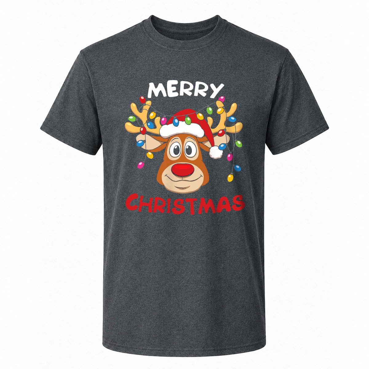 Matching Family Christmas Shirts, Merry Christmas Santa Hat Graphic Tees, Christmas Gift for Family