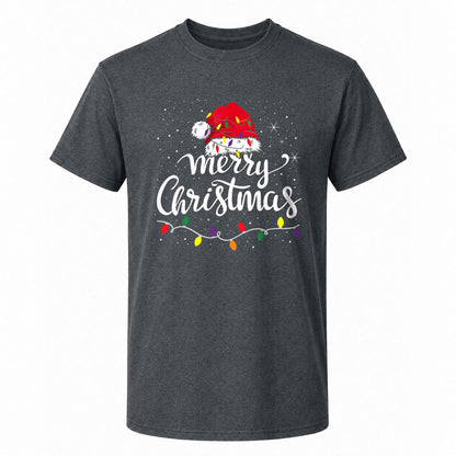 Matching Family Christmas Shirts, Merry Christmas Santa Hat Graphic Tees, Christmas Gift for Family
