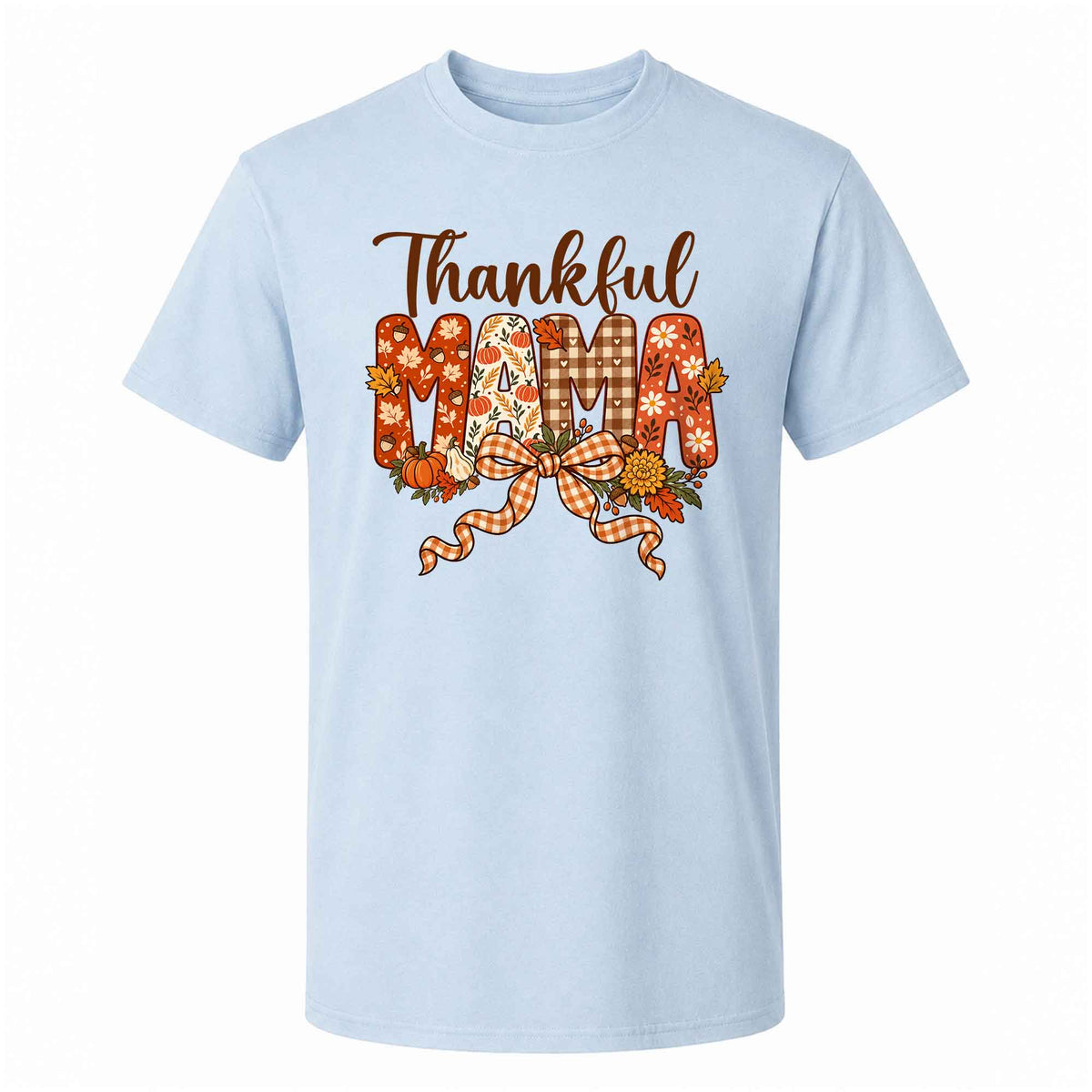 Personalized Thanksgiving Shirt - Thankful Mama - Holiday Gift for Mom, Grandma