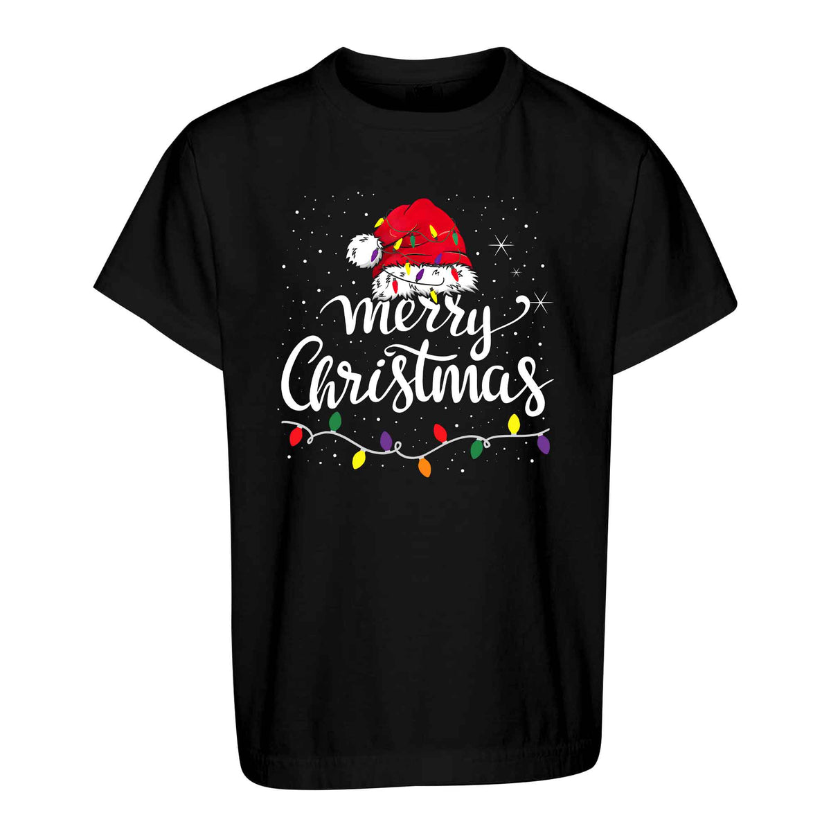 Matching Family Christmas Shirts, Merry Christmas Santa Hat Graphic Tees, Christmas Gift for Family