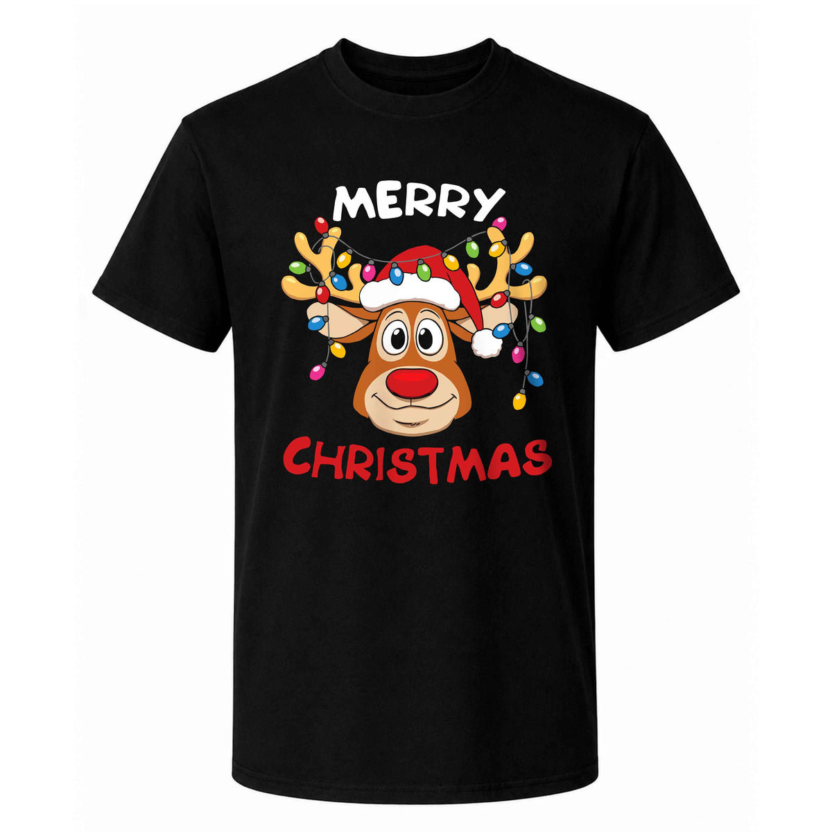 Matching Family Christmas Shirts, Merry Christmas Santa Hat Graphic Tees, Christmas Gift for Family