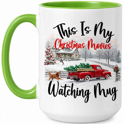 Christmas Movie Mug, Red Truck Christmas Tree Coffee Mug, Holiday Gift for Family
