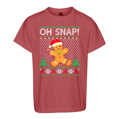 Funny Gingerbread Christmas Sweatshirt, Oh Snap Holiday Graphic Tee, Christmas Gift