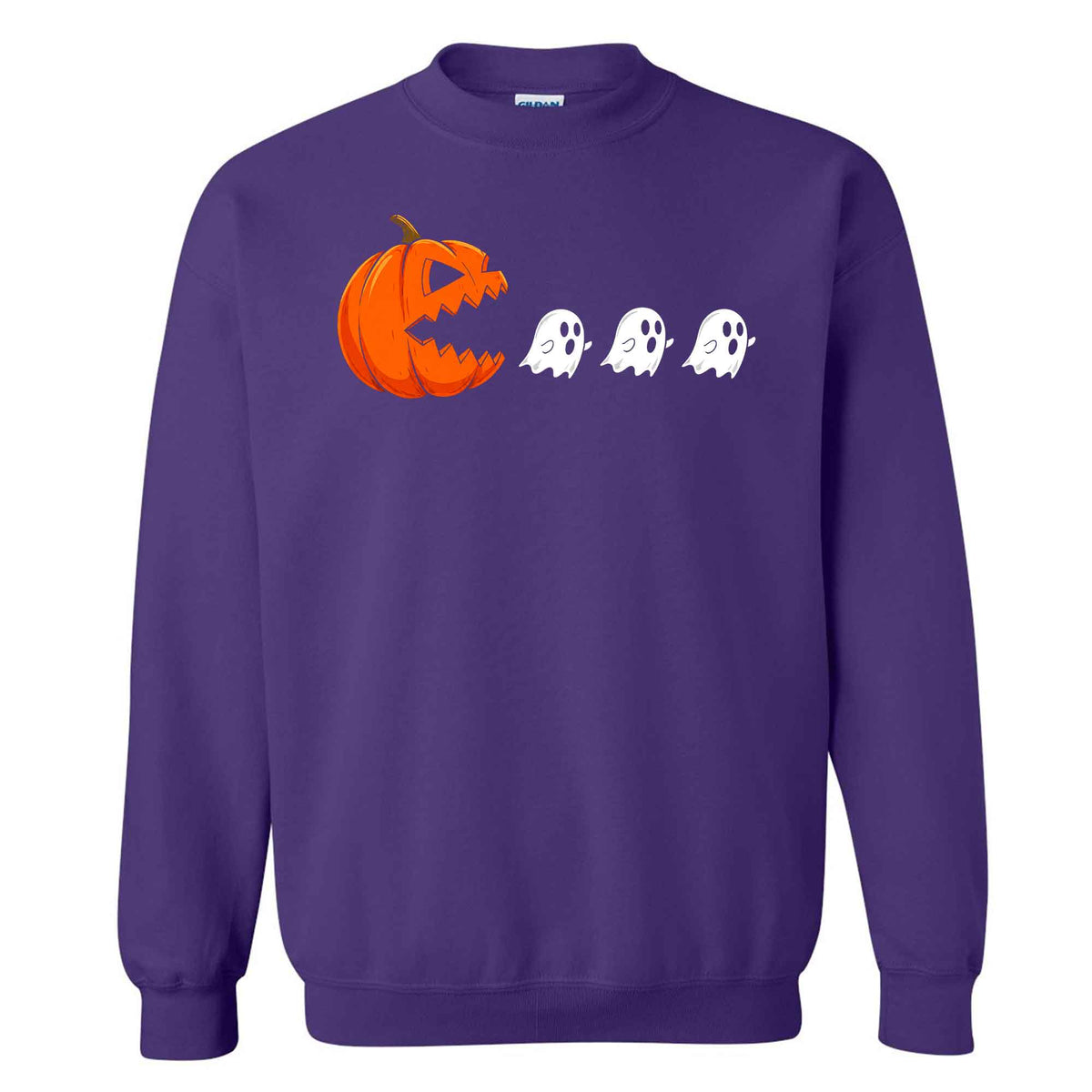 Pumpkin Ghost Graphic Halloween Sweatshirt, Spooky Season Jack O Lantern Shirt, Funny Halloween Gift