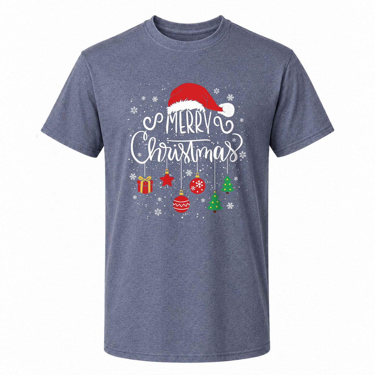 Matching Family Christmas Shirts, Merry Christmas Santa Hat Graphic Tees, Christmas Gift for Family