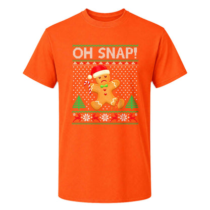 Funny Gingerbread Christmas Sweatshirt, Oh Snap Holiday Graphic Tee, Christmas Gift