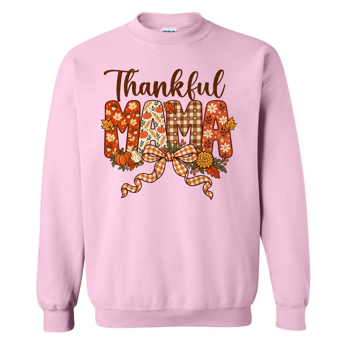 Personalized Thanksgiving Shirt - Thankful Mama - Holiday Gift for Mom, Grandma