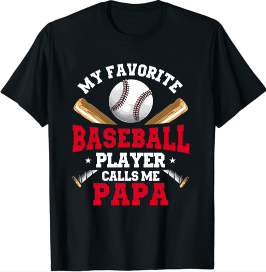 Cool Favorite Baseball Player Calls Me Dad Father’s Day 2024 Unisex T-Shirt For Adult Kids
