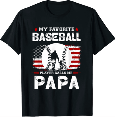 Cool Favorite Baseball Player Calls Me Dad Father’s Day 2024 Unisex T-Shirt For Adult Kids