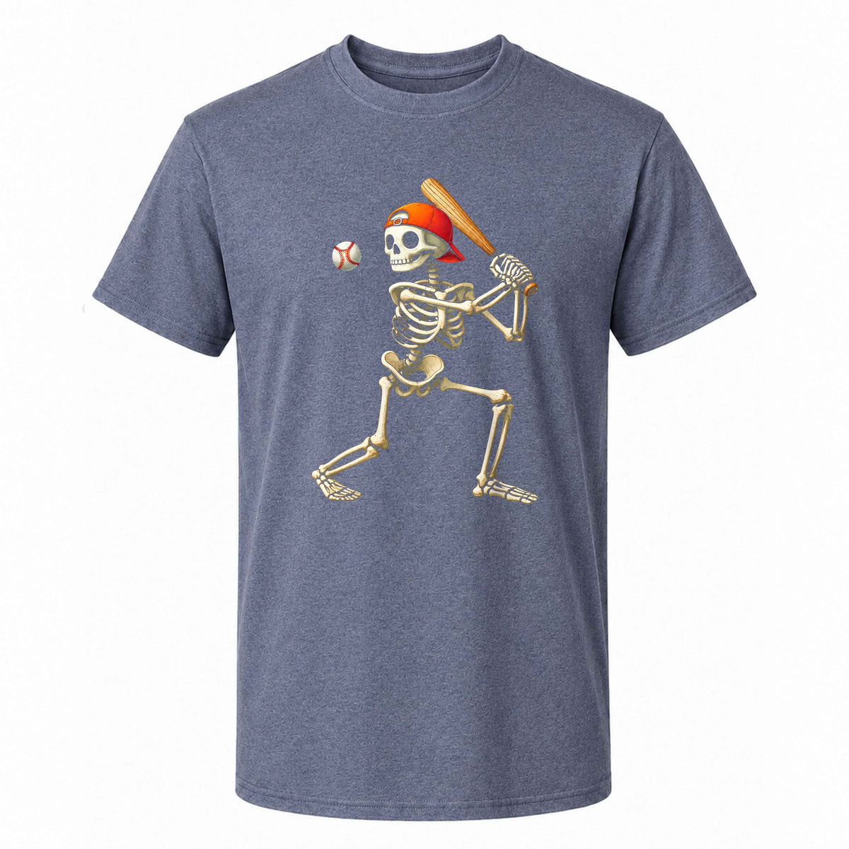 Baseball Skeleton Graphic Halloween Sweatshirt, Spooky Baseball Player Shirt, Funny Halloween Gift