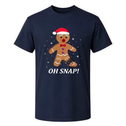 Funny Gingerbread Christmas Sweatshirt, Oh Snap Holiday Graphic Tee, Christmas Gift