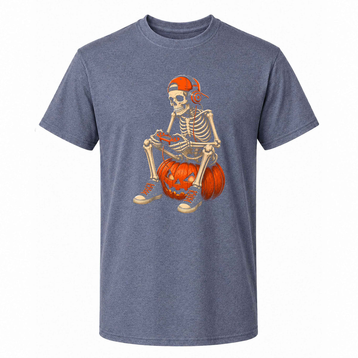 Skeleton Gamer Halloween Sweatshirt, Boys Pumpkin Gaming Shirt, Funny Halloween Gift
