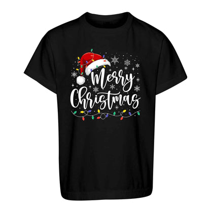 Matching Family Christmas Shirts, Merry Christmas Santa Hat Graphic Tees, Christmas Gift for Family