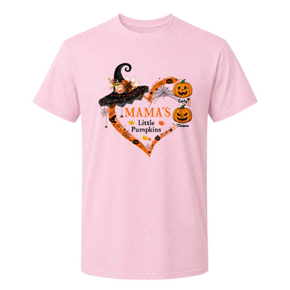 Personalized Halloween Mama Shirt - Mama's Little Pumpkins - Halloween Mom, Grandma Gift