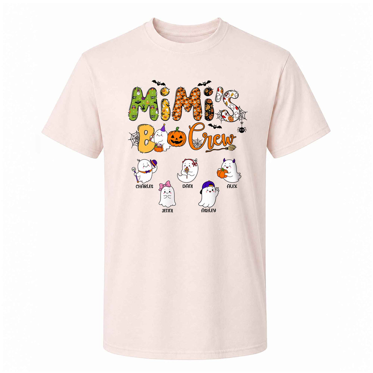 Personalized Halloween Shirt - Mimi's Boo Crew T-Shirt Sweatshirt - Spooky Season Gift for Mom, Grandma