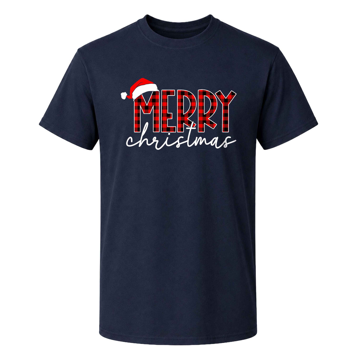 Matching Family Christmas Shirts, Merry Christmas Santa Hat Graphic Tees, Christmas Gift for Family