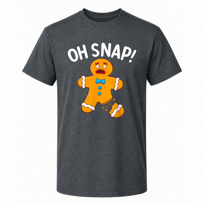 Funny Gingerbread Christmas Sweatshirt, Oh Snap Holiday Graphic Tee, Christmas Gift