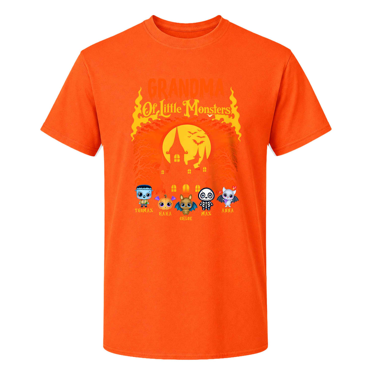 Personalized Grandma Monster Halloween Sweatshirt, Custom Characters & Names Halloween Family Gift
