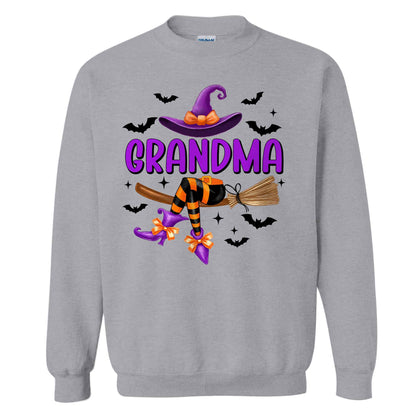 Personalized Halloween Witch Shirt - Grandma Witch T-Shirt Sweatshirt - Halloween Gift for Grandma, Mom