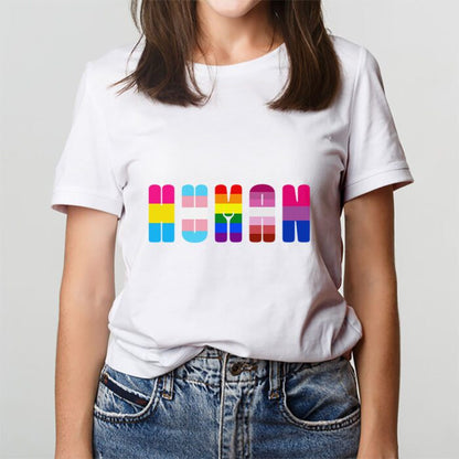 Human Happy Pride Month, I Love lgbt T-shirt For Adult Kids