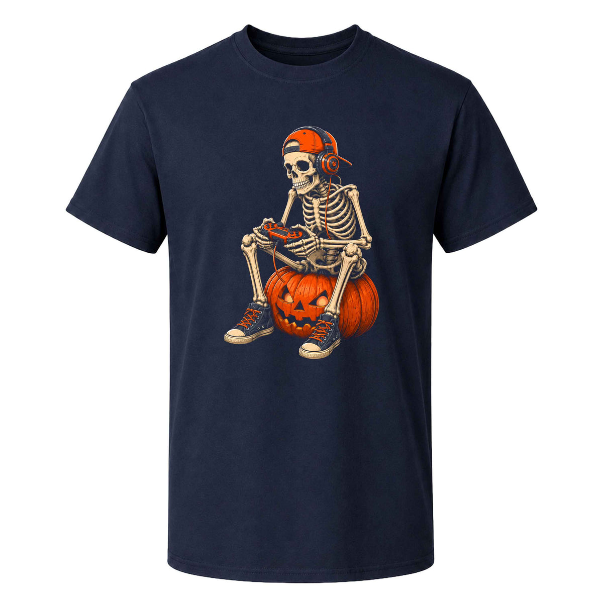Skeleton Gamer Halloween Sweatshirt, Boys Pumpkin Gaming Shirt, Funny Halloween Gift