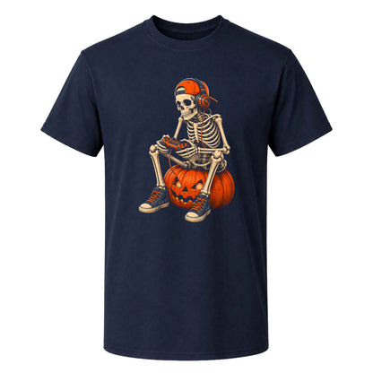 Skeleton Gamer Halloween Sweatshirt, Boys Pumpkin Gaming Shirt, Funny Halloween Gift