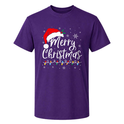 Matching Family Christmas Shirts, Merry Christmas Santa Hat Graphic Tees, Christmas Gift for Family