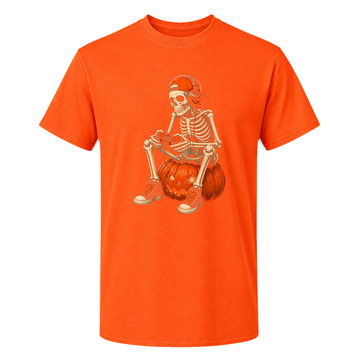 Skeleton Gamer Halloween Sweatshirt, Boys Pumpkin Gaming Shirt, Funny Halloween Gift