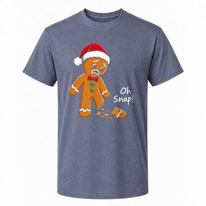 Funny Gingerbread Christmas Sweatshirt, Oh Snap Holiday Graphic Tee, Christmas Gift