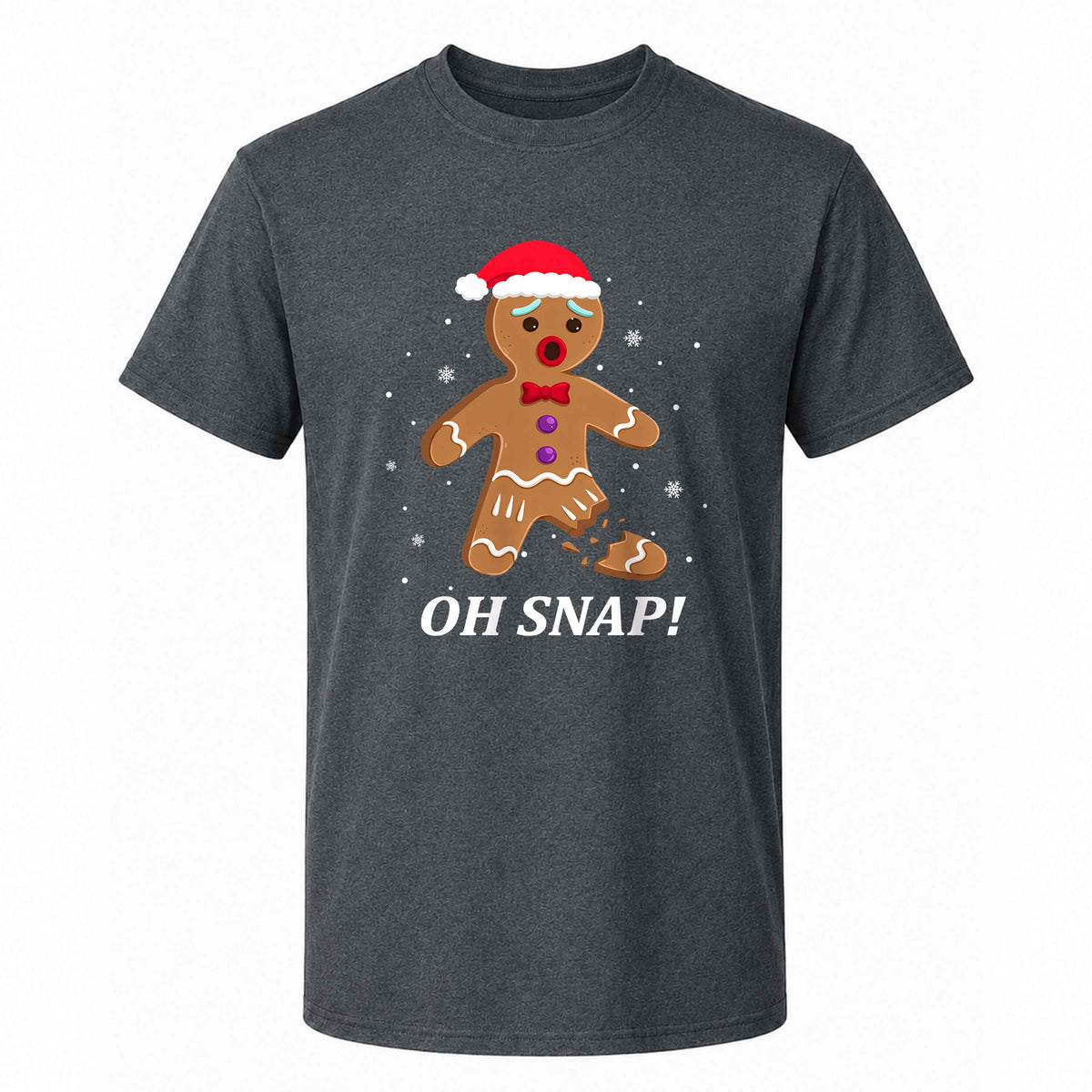 Funny Gingerbread Christmas Sweatshirt, Oh Snap Holiday Graphic Tee, Christmas Gift