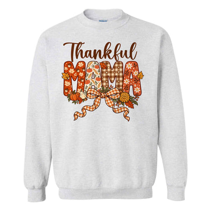 Personalized Thanksgiving Shirt - Thankful Mama - Holiday Gift for Mom, Grandma