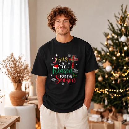 Jesus Is The Reason For The Season Christmas Shirt, Christian Nativity Tee, Religious Gift For Xmas