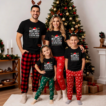 Most Likely To Christmas Shirt, Funny Holiday Graphic Tee, Christmas Family Matching Outfits