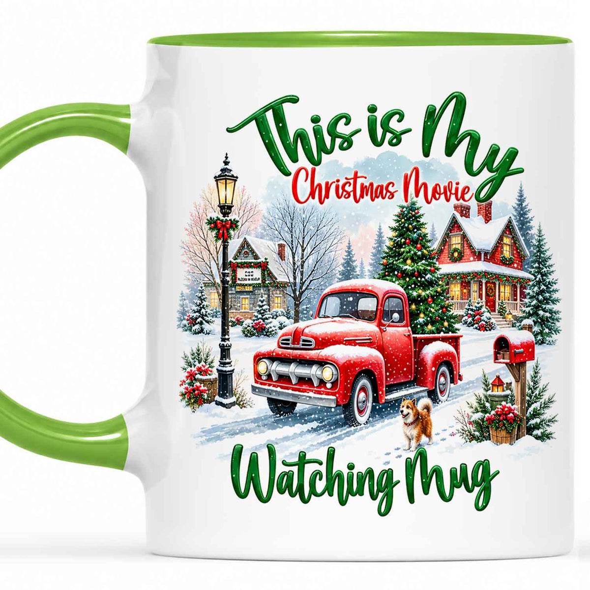 Christmas Movie Mug, Red Truck Christmas Tree Coffee Mug, Holiday Gift for Family