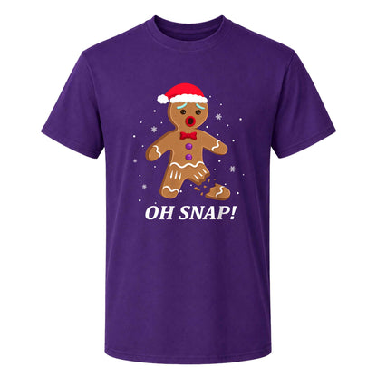 Funny Gingerbread Christmas Sweatshirt, Oh Snap Holiday Graphic Tee, Christmas Gift