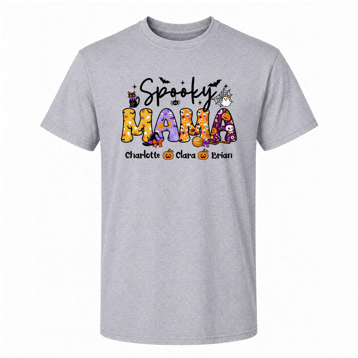 Personalized Halloween Shirt - Spooky Mama - Halloween Gift for Mom & Grandma