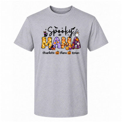 Personalized Halloween Shirt - Spooky Mama - Halloween Gift for Mom & Grandma