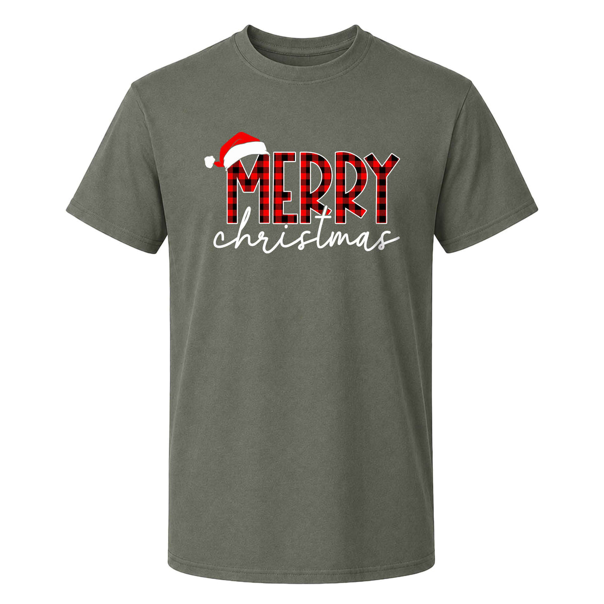 Matching Family Christmas Shirts, Merry Christmas Santa Hat Graphic Tees, Christmas Gift for Family