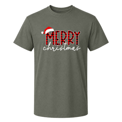 Matching Family Christmas Shirts, Merry Christmas Santa Hat Graphic Tees, Christmas Gift for Family