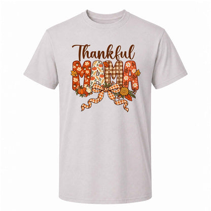 Personalized Thanksgiving Shirt - Thankful Mama - Holiday Gift for Mom, Grandma