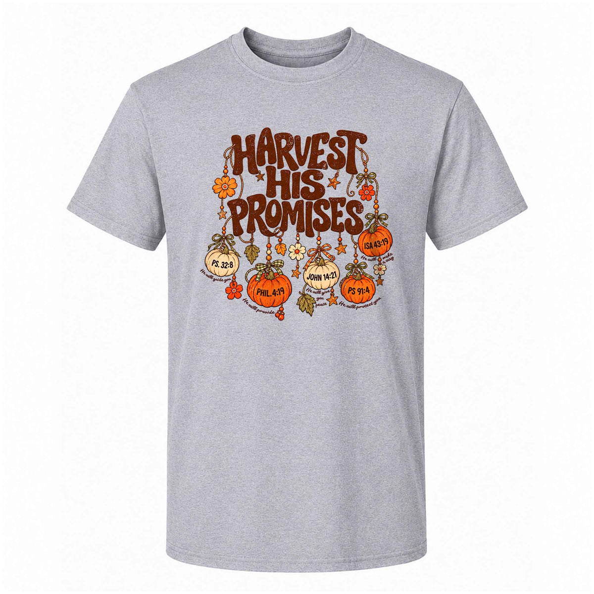 Thanksgiving Christian Shirt  - Harvest His Promises - Thanksgiving Gift for Friends, Self Gift