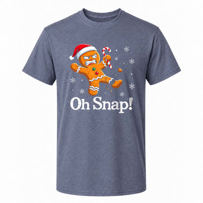 Funny Gingerbread Christmas Sweatshirt, Oh Snap Holiday Graphic Tee, Christmas Gift