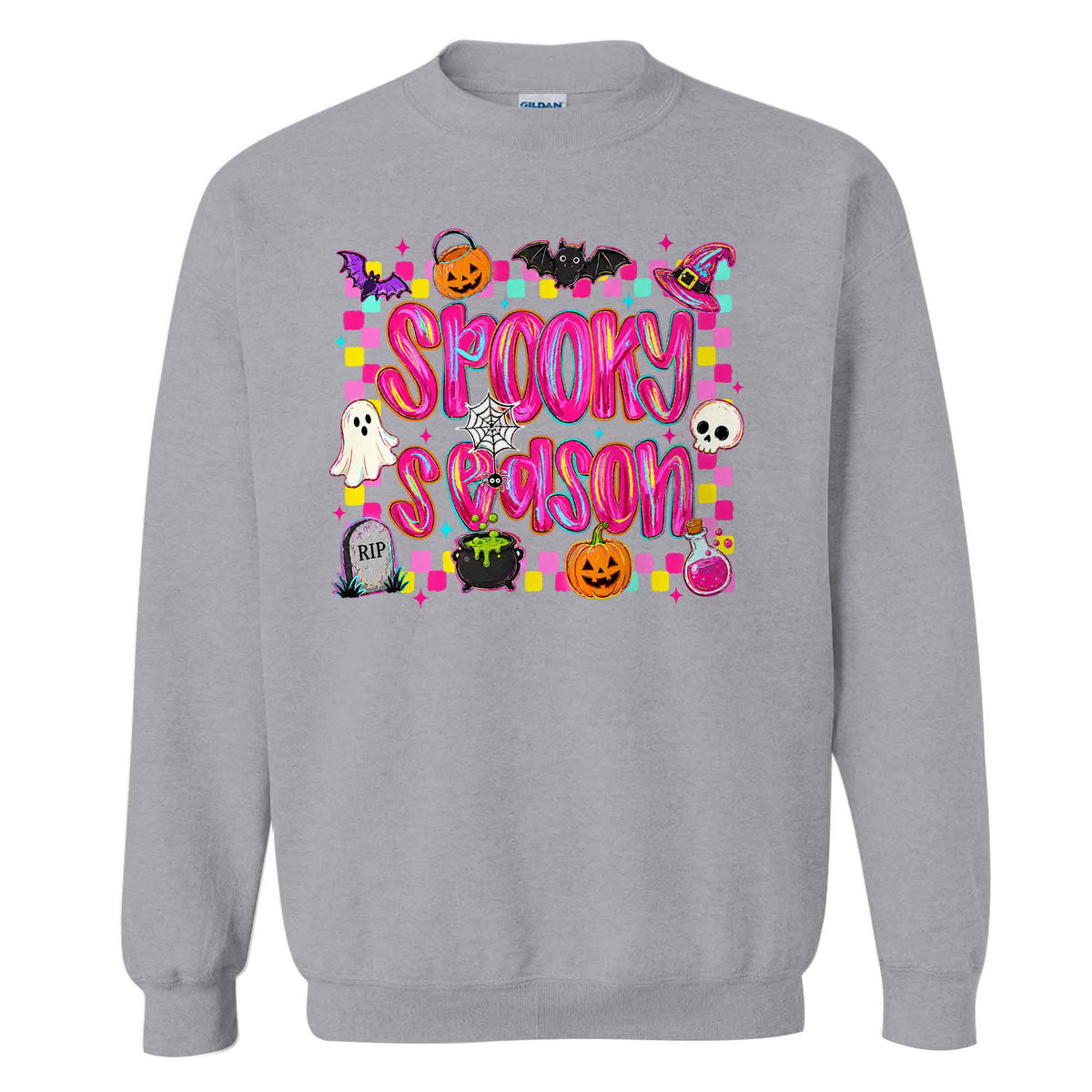 Colorful Halloween Shirt - Spooky Halloween T-shirt Sweatshirt - Cute Halloween Outfit, Spooky Season Gift
