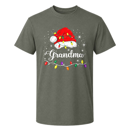 Personalized Family Christmas Shirts, Matching Santa Hat Tees, Custom Name Holiday Gift