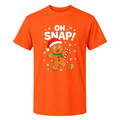 Funny Gingerbread Christmas Sweatshirt, Oh Snap Holiday Graphic Tee, Christmas Gift
