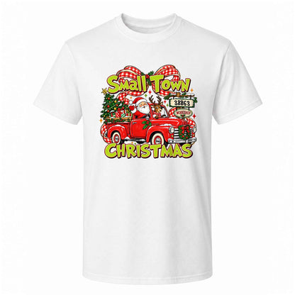 Personalized Christmas Shirt  - Small Town Christmas Tshirt Sweatshirt - Gift for Friends, Self Gift