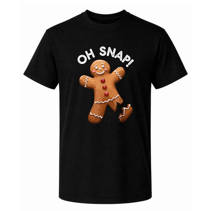 Funny Gingerbread Christmas Sweatshirt, Oh Snap Holiday Graphic Tee, Christmas Gift
