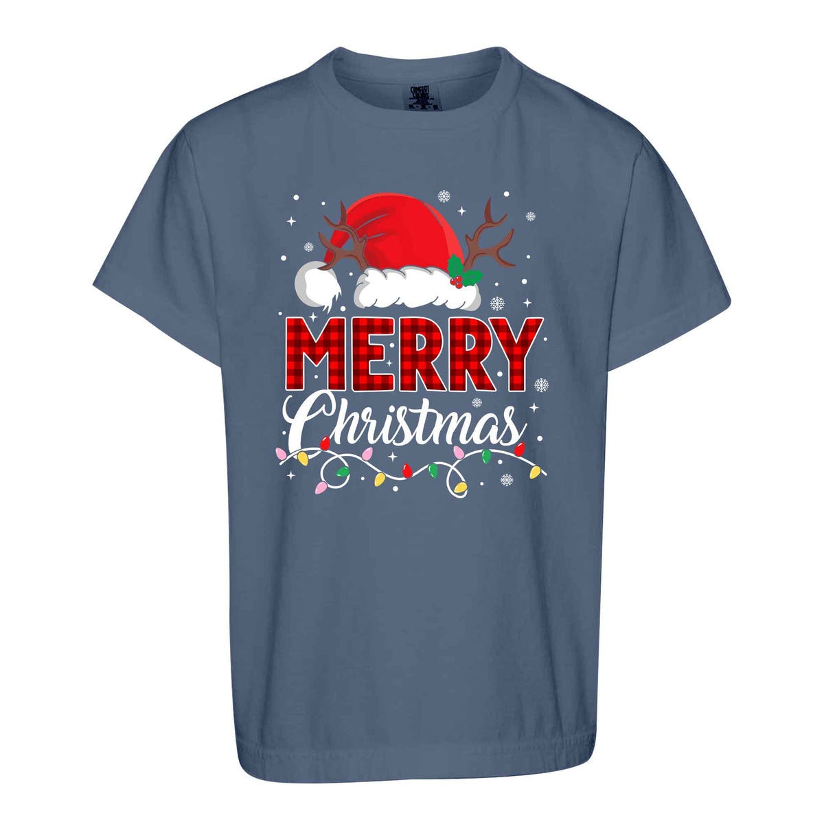 Matching Family Christmas Shirts, Merry Christmas Santa Hat Graphic Tees, Christmas Gift for Family